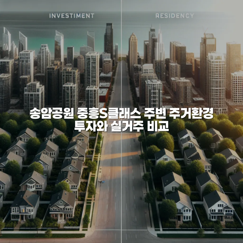 송암공원 중흥S클래스 주변 주거환경 투자와 실거주 비교 3 송암공원 중흥S클래스 주변 주거환경 투자와 실거주 비교