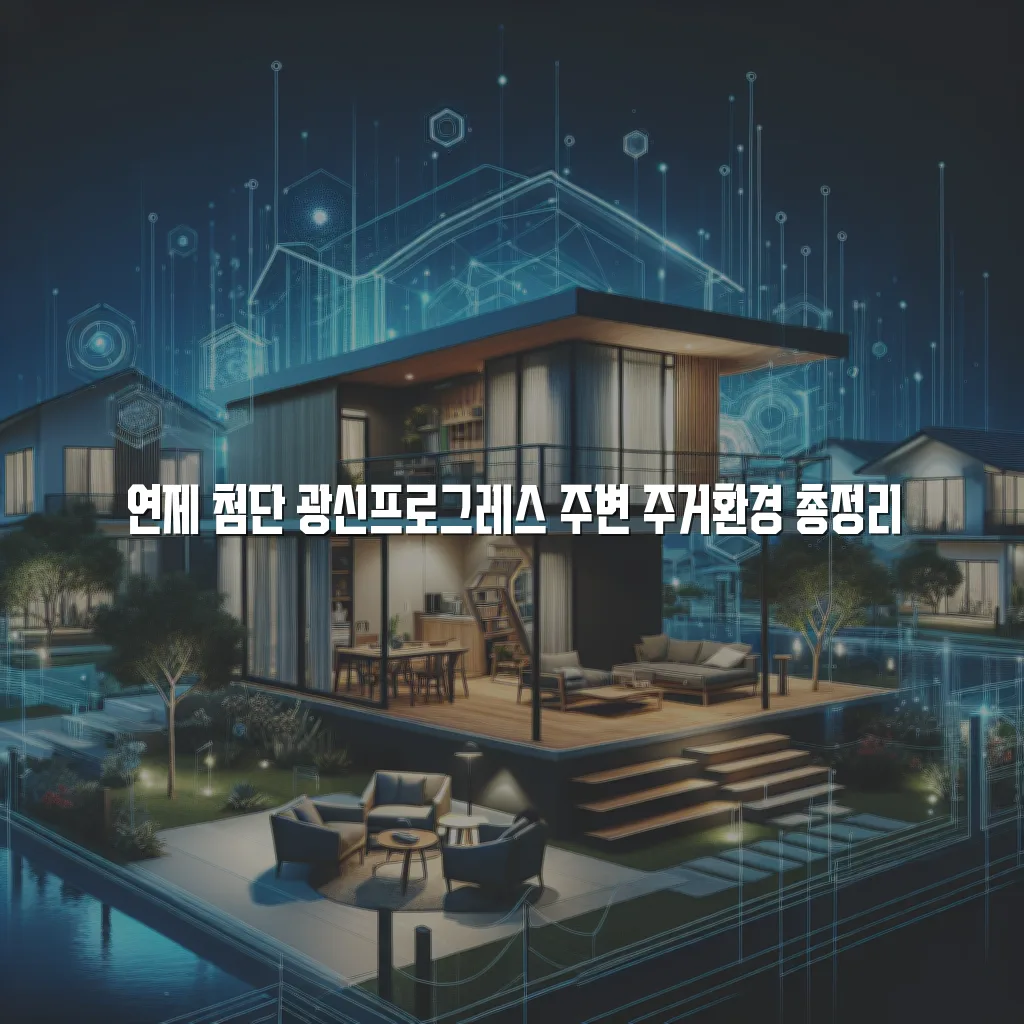 연제 첨단 광신프로그레스 주변 주거환경 총정리