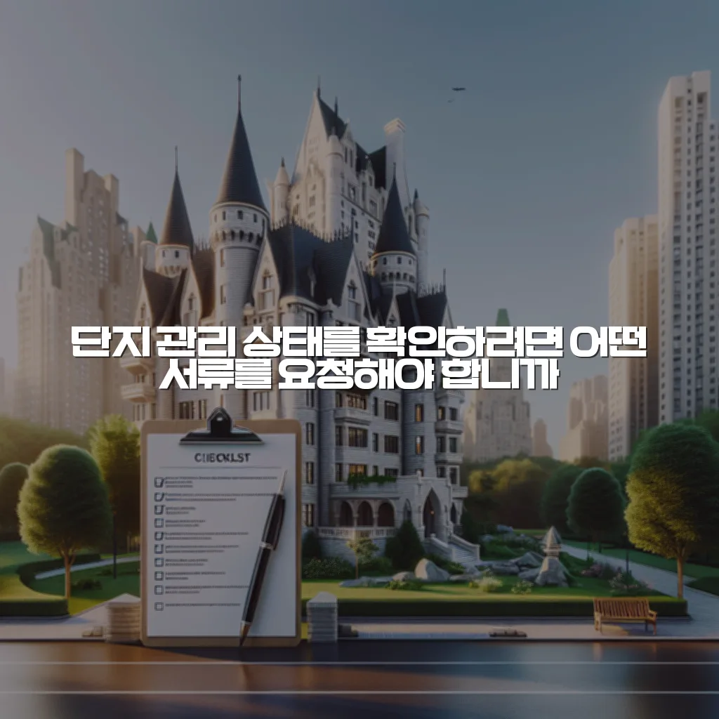 중앙공원 롯데캐슬 주거 환경 요소 체크리스트